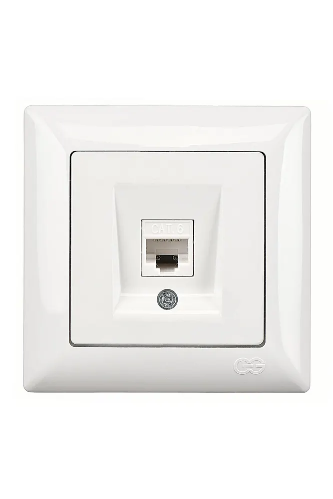 Visage Beyaz Tekli Data Prizi (RJ45 Cat6)