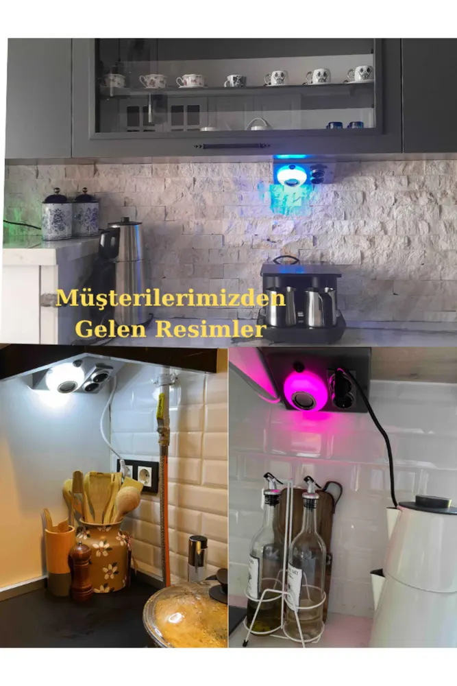 Dolap Ve Tezgah Altı Bluetooth Müzik Çalar Prizmatik Venüs (UZATMA KABLOSU DÂHİL DEĞİLDİR) Gümüş