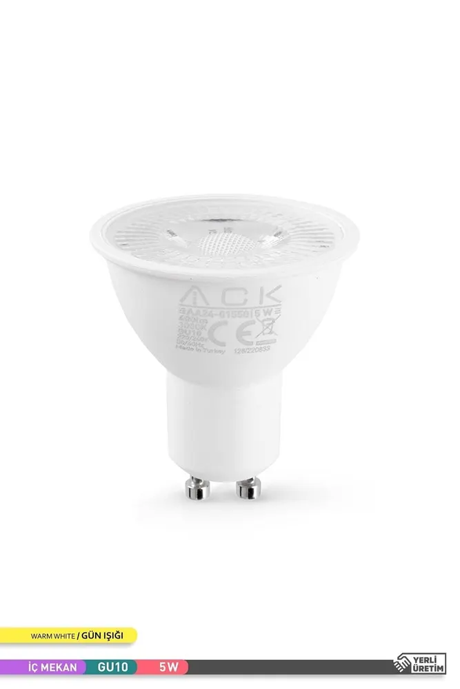 Aa24-01553 5w Gu10 6500k Beyaz Reflektörlü Smd Led Ampul