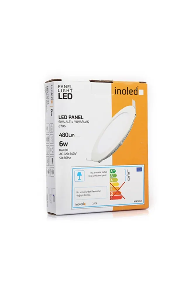 6w Yuvarlak Sıva Altı Led Panel (beyaz-6500k)