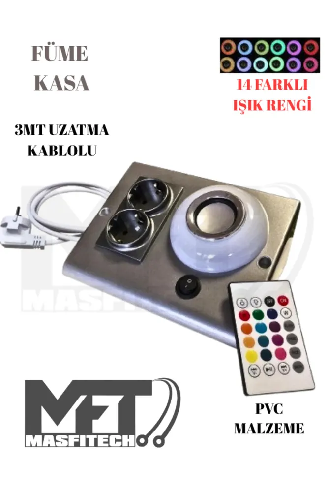 Dolap Ve Tezgah Altı Bluetooth Müzik Çalar Prizmatik Venüs Uzatma Kablolu ( 3 Metre Kablo) Hediye