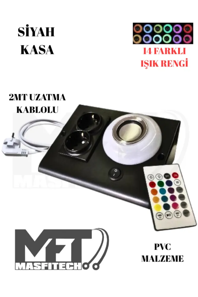 Dolap Ve Tezgah Altı Bluetooth Müzik Çalar Prizmatik Venüs Uzatma Kablolu (2 Metre)