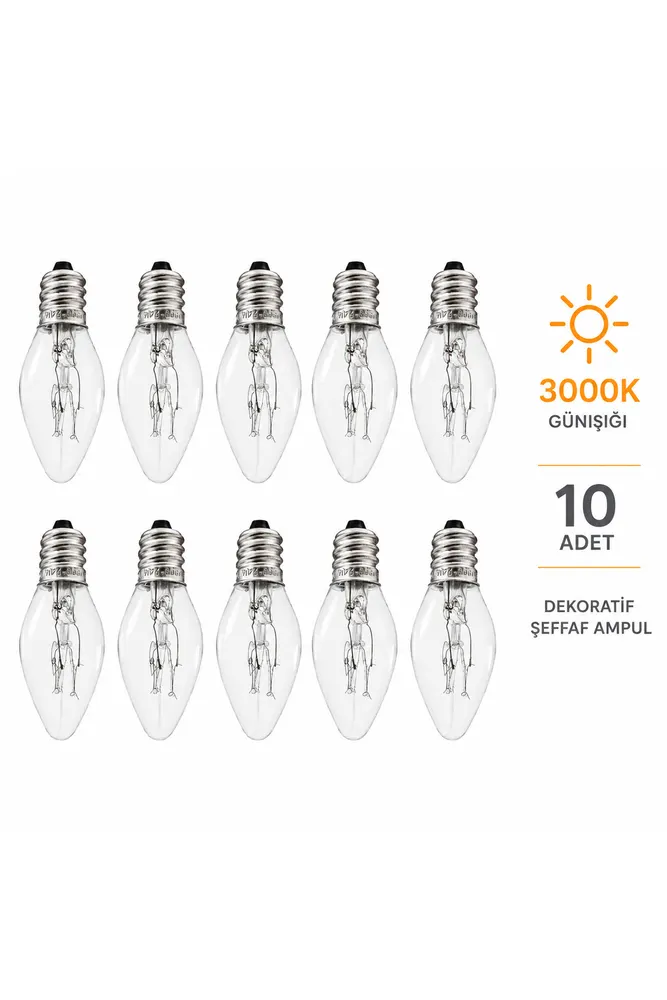 E12 Mini Parfüm Ampul 10WATT 3000K Günışığı