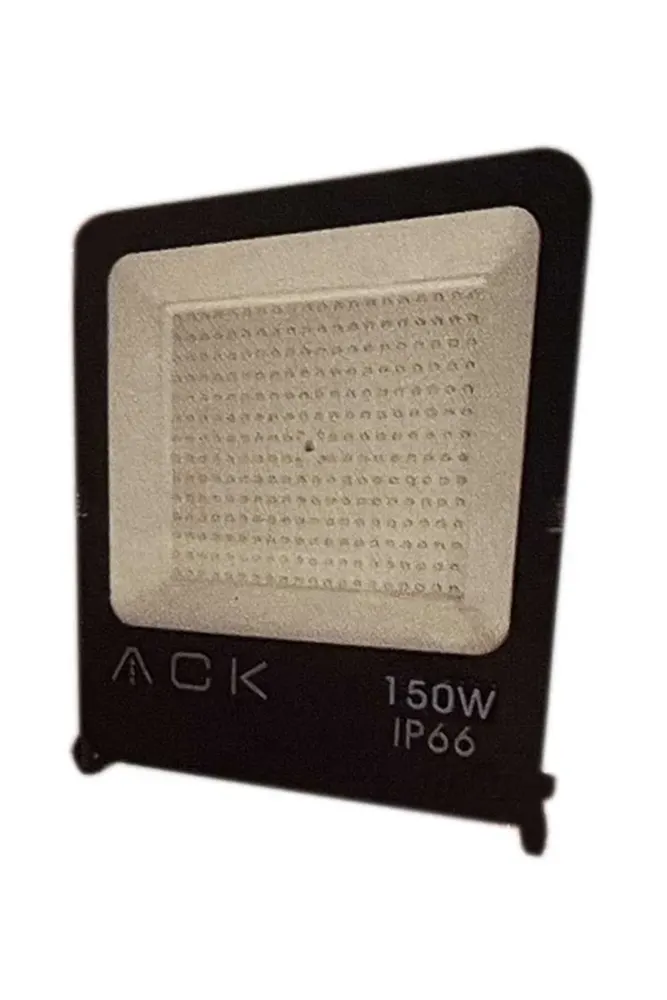 Ack Led Projektör Siyah Kasa 6500k Beyaz Işık 220v 150w