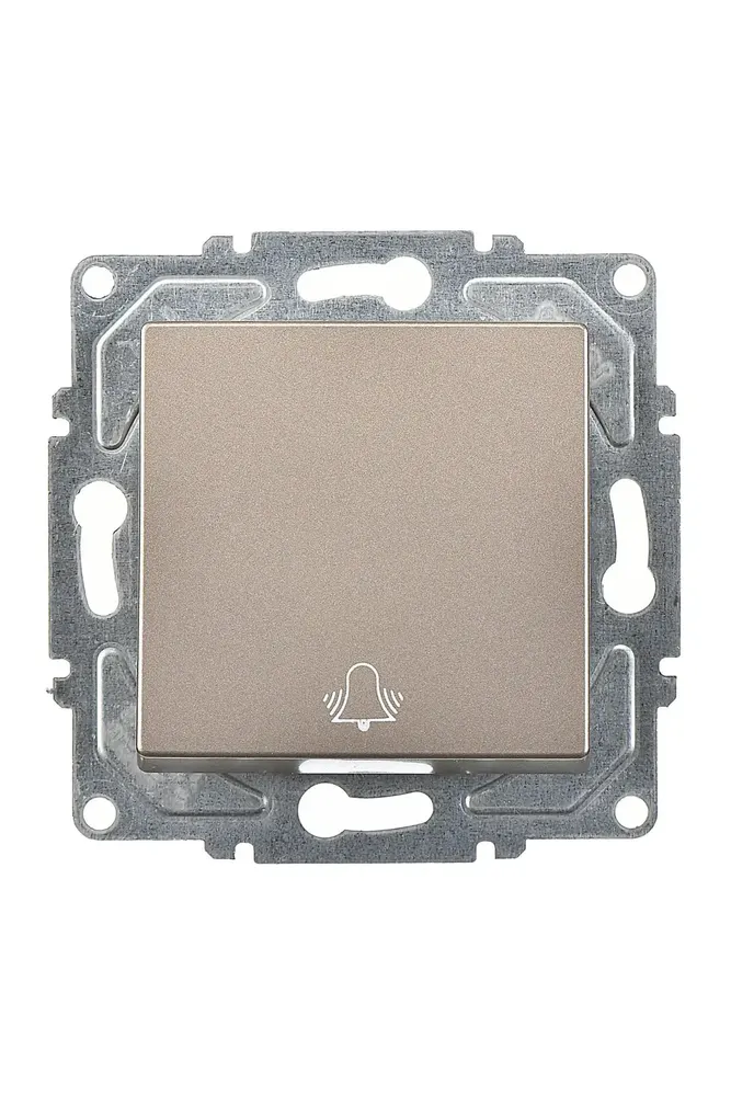 Eqona Radius Neoline Zil Butonu, Mocha (Mekanizma + TuşKapak)