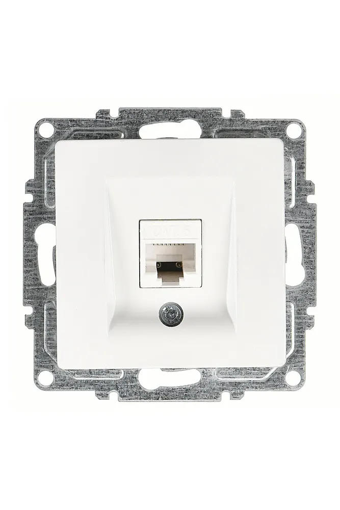 Visage Beyaz Tekli Data Prizi (RJ45 Cat6) Mekanizma